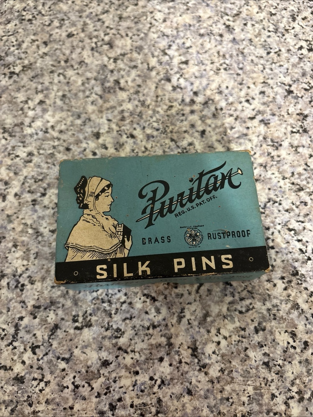 Vintage Puritan Silk Pins Box ~ With Random Pins